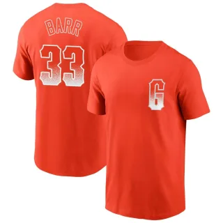 Jim Barr San Francisco Giants Men's Black Roster Name & Number T-Shirt 